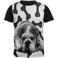 thumbnail image 1 of Bulldog and Bones Adult Black Back T-Shirt - Small, 1 of 2