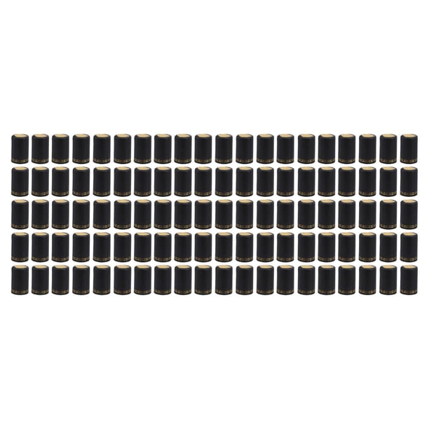 Cápsulas De Botella Retráctil Bolsa De Envoltura Cápsulas De Botella Para Bebidas Bodegas Uso Doméstico Negro SM SunniMix Cápsulas de botellas retráctiles