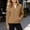(Fashion 75)Khaki, variant on Women's Full Zip Polar Fleece Jacket with Stand Collar and Side Pockets Lightweight Winter Coat for Layering