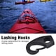 thumbnail image 2 of Amarre De Nailon Para Barco, Canoa, Kayak, Accesorios De Navegación, Color Negro 6 Ganchos Speravity VI003455-00, 2 of 7