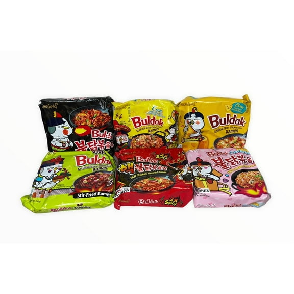 SamYang Buldak Hot Chicken Flavor Ramen Noodle; Seller's Pick of 6 Flavors; Total 6 Packs