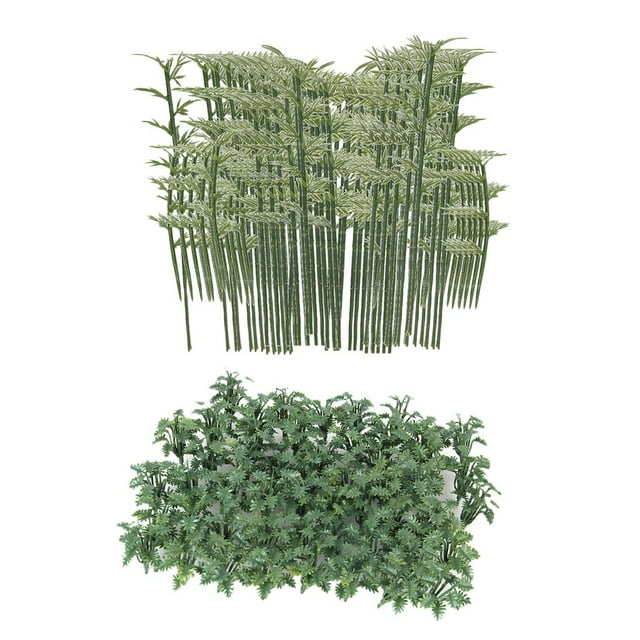 Greenery Landscape Building Accesorio HO Bamboo Tree+Ground Garss Modelo 150x