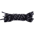 thumbnail image 2 of Santimon 2 Pairs Replacement Classic Round Shoelace for Boots/ Canvas Sneakers/ Hiking Boots/ Sport Shoes 47" Black White, 2 of 6
