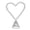 White, variant on TanSiDing Pearl Heart Christmas Tree Topper Decor White Xmas Tree Topper for Christmas Decorations and Xmas Holiday Decor, for Holiday Ornament