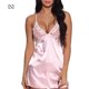 thumbnail image 1 of Ropa de dormir de encaje Lencería de mujer Conjunto de ropa interior de camisón con correa para niña, Rosa, S Speravity XX000068-05, 1 of 7