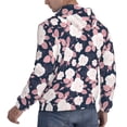 thumbnail image 6 of Lsque Leaves Flower Pattern Casual Men's Hoodie,Hooded Sweatshirt with Kangaroo Pocket,Pullover Hoodie-Large, 6 of 7
