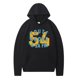 thumbnail image 1 of MHFRRA Sudadera con Capucha y Estampado de Letras para Primavera y Otoño de 2024, Camisa Informal de Manga Larga con Capucha Negro, 1 of 2