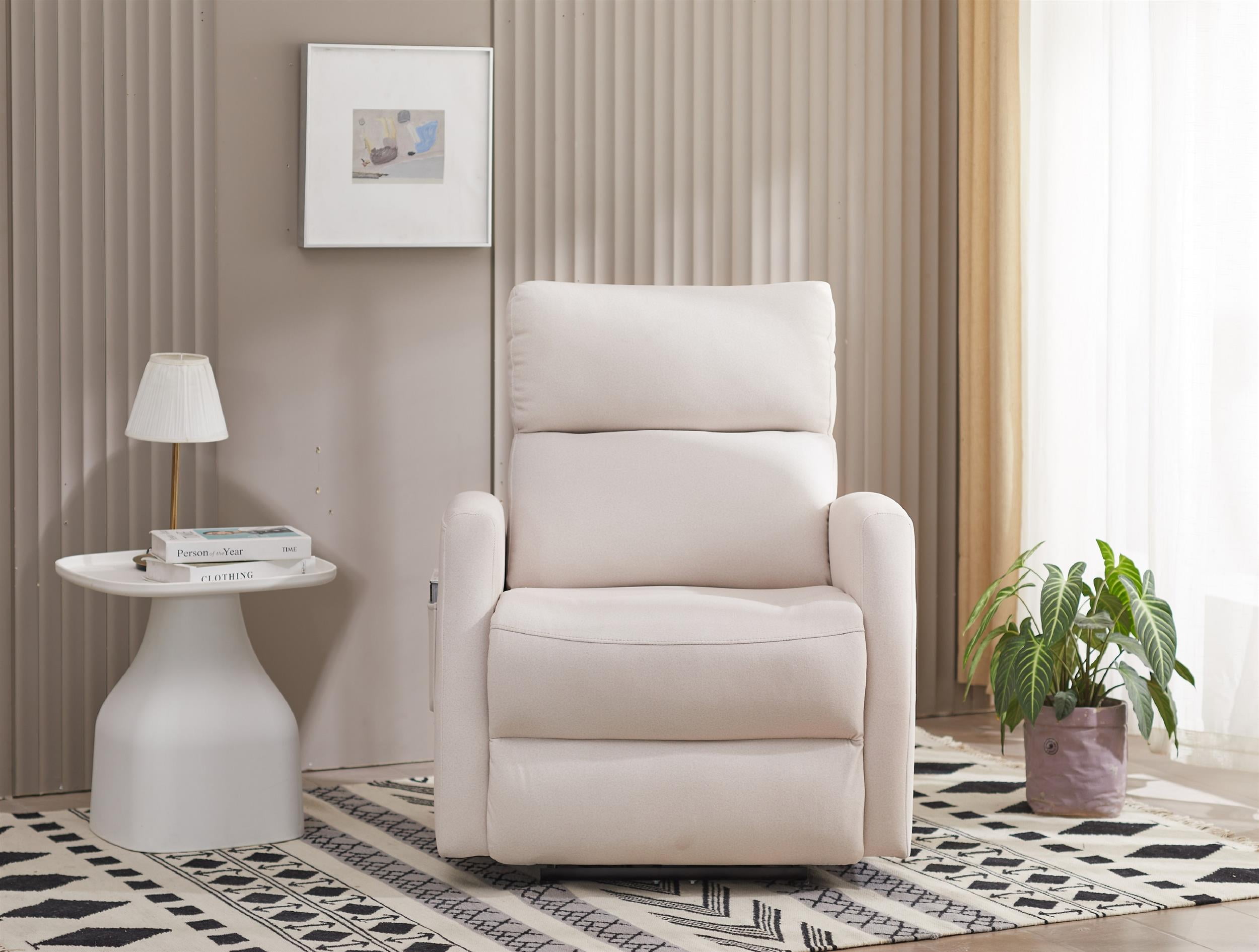 Serta Push Button Power Recliner with Deep Body Cushions Upholstered Multiple Colors Walmart