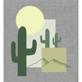 thumbnail image 2 of Natural World Cacti & Shapes Heather Gray Adult Crew Neck Long Sleeve Tee-XXL, 2 of 3