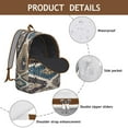thumbnail image 5 of Floral Bohemian Lightweight Travel Backpack – Artistic Rustic Style Canvas Bookbag for Students, Daily Use, Outdoor Adventures, Gym, Short Trips, 5 of 5
