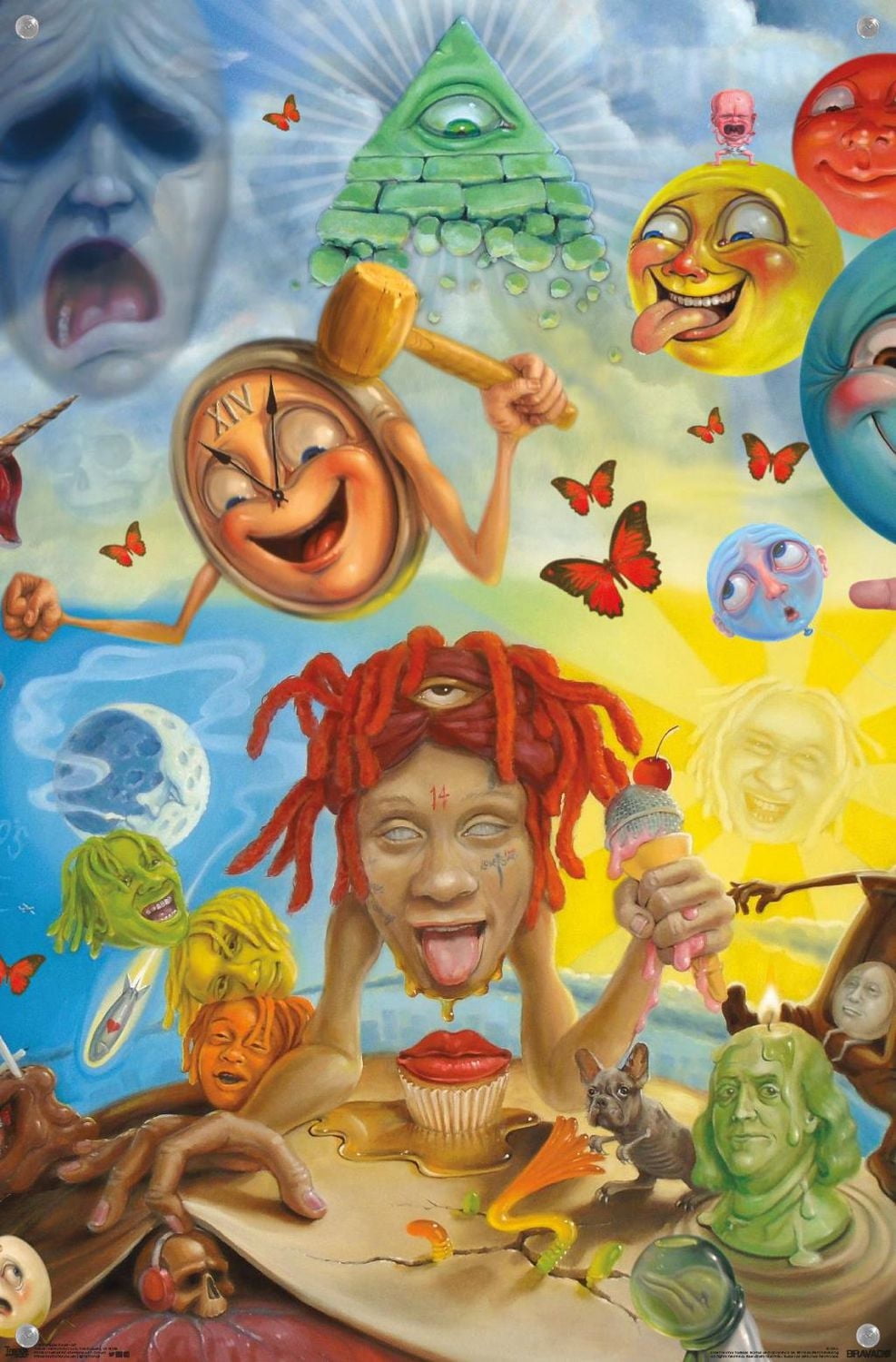 Trippie Redd - Art Wall Poster, 22.375" x 34" Framed