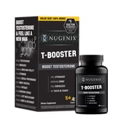 Nugenix T Boost Free Testosterone Booster for Men, Hormone Supplement, 84 Count