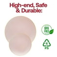 thumbnail image 6 of Smarty 10.25" Pink Gold Organic Disposable Plastic Dinner Plates 120ct, 6 of 7