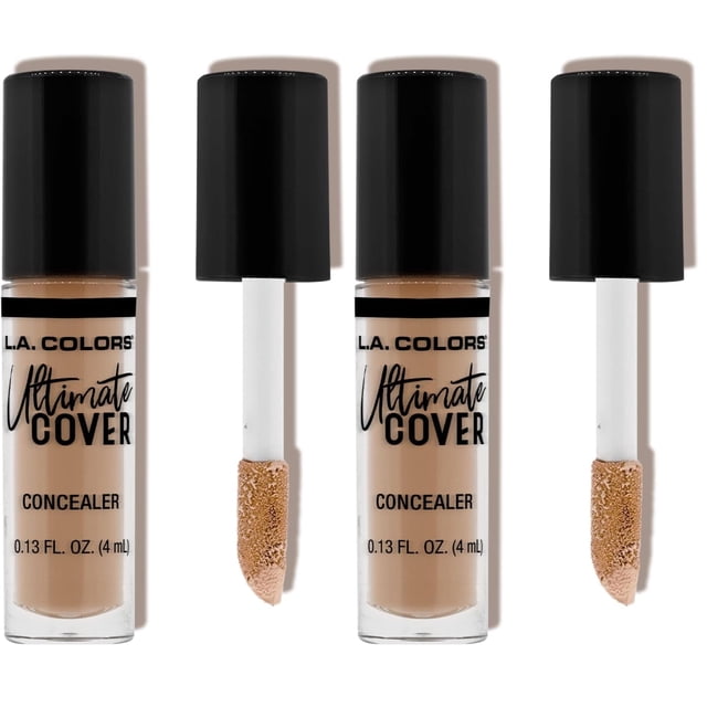 Corrector L.A. COLORS Ultimate Cover Natural CC907, pack de 2