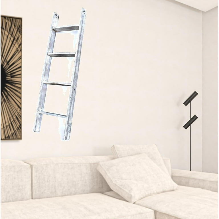 White step ladder shelf online