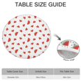 thumbnail image 6 of Round Picnic Table Cloth 100% Waterproof & Oil Proof, Elastic Fitted Table Cover for 36"-44" Round Tables, for Dining, Camping, Outdoor, 6 of 7