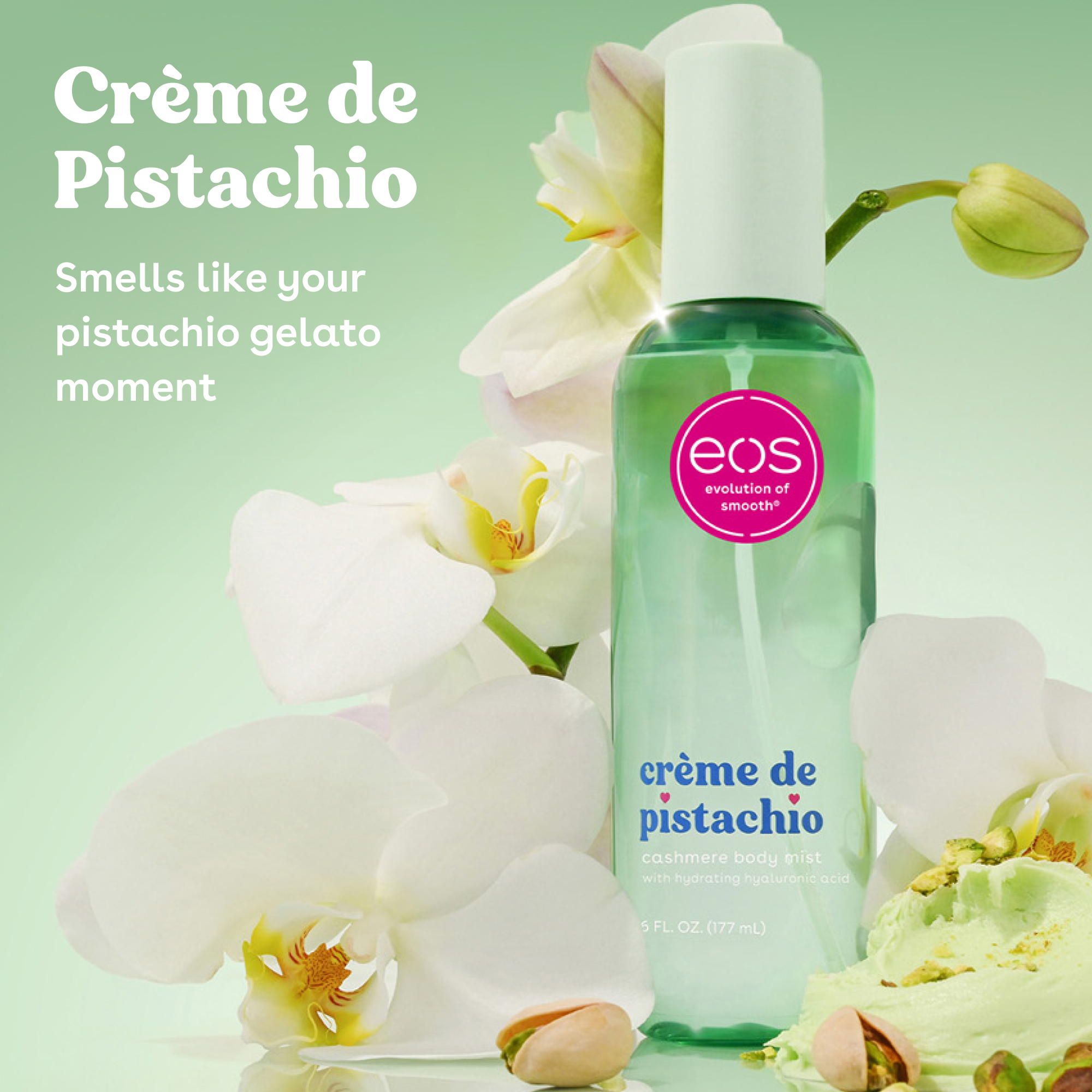 Eos Cashmere Crème de Pistachio Body Mist, 6 fl oz photo 2
