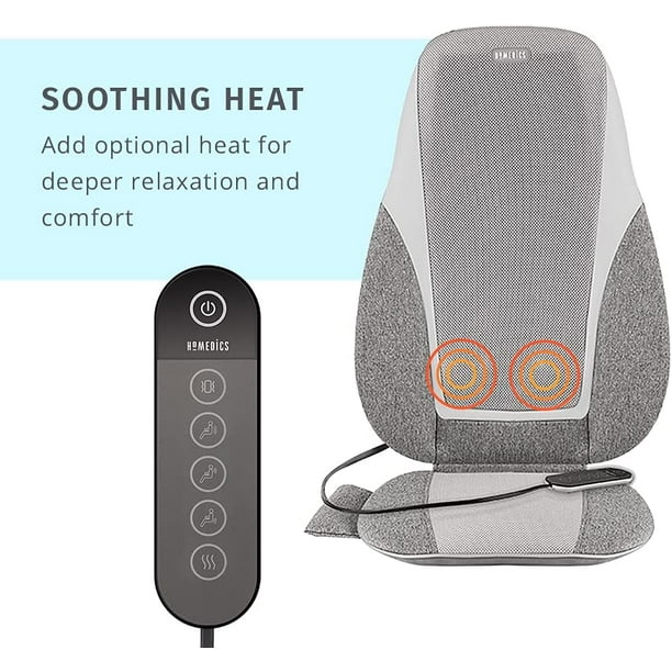 Back Massager Shiatsu Pro Massage Homedics Quad Shiatsu Massage Cushion  With Heat HoMedics Shiatsu Kneading Vibration