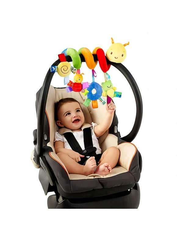 Baby Car Seat Toy,Spiral Car Seat Toy Babies Infant Toys for Car Seat,Hanging Baby Stroller Toy Girl Toys Car Seat Toys Mobile Toy for Kids