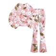 thumbnail image 7 of Grblisyd Outfits for Girls Casual Long Sleeve Cute Cartoon Print Sweatershirt and Flared Pants 2 Pieces Fall Winter Set Size 7-8 Years, 7 of 7
