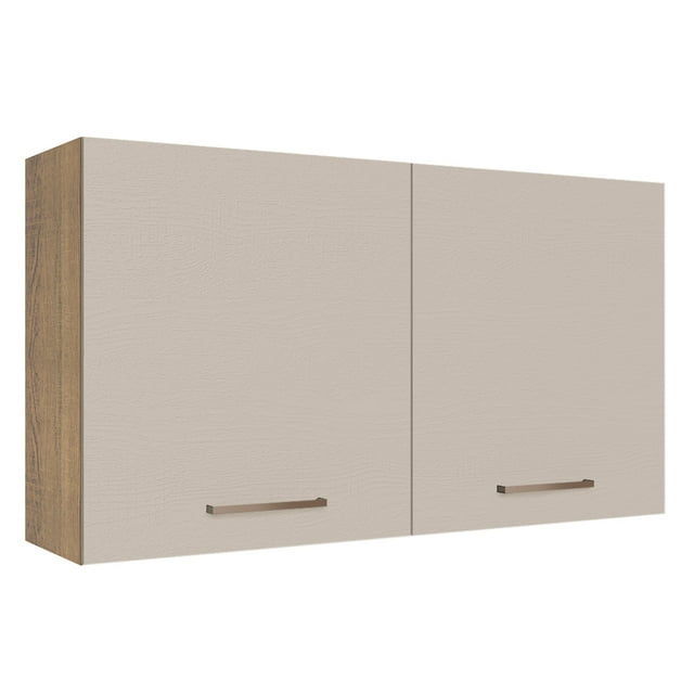 Alacena 120 cm 2 Puertas Madesa Marrón/Crema