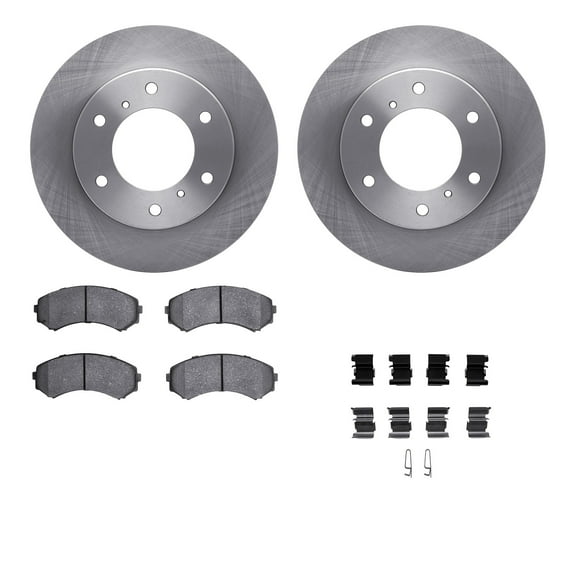 Dynamic Friction Company Front Brake Rotors with 5000 Advanced Brake Pads includes Hardware 6512-72290