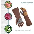 thumbnail image 4 of DIGZ 77204 Rose Pruning Thorn-Proof Gardening Gloves with Forearm Protection for Men and Women, Puncture Resistant Work Gloves, Tan/Brown, X-Large, 4 of 4