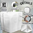 thumbnail image 4 of 100 Pack Mylar Bags, 5 x 4 inchs Premium Smell Proof Bags with Double-sided Matte White, Resealable Food Storage Aluminum Foil Stand-up Packaging Bags., 4 of 5