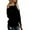 Black, variant on Womens Off The Shoulder Sweater Oversized Knit Long Sleeve Sweaters Tunic Tops