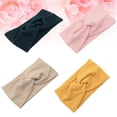 thumbnail image 1 of Phenofice 4Pcs Sport Cotton Headbands with Knot Design Assorted Color Yoga Head Wraps, 1 of 8