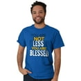 thumbnail image 5 of Not Less You Are Blessed Christian Men's Graphic T Shirt Tees Brisco Brands S, 5 of 6