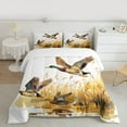 thumbnail image 2 of Homewish Flying Mallard Duck Bedding Comforter Set,Rustic Farmhouse Cabin Twin Comforter Sets,White Brown Bedding Set For Kids,Microfiber Bedroom Decor Reversible,2-Piece, 2 of 8