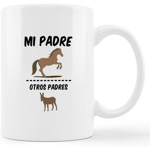 Dad Coffee Mug Ceramic - Spanish Dad Gifts, Dad Father Gifts from Daughter Son, Best Dad Gifts, Father''s Day Mug Gifts for Dad, 11 oz. Ceramic Coffee Mug, My Father and Other Fathers