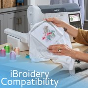 Brother SE2000 Computerized Sewing and Embroidery Machine with Built-In Designs LCD Display and Magnetic Hoop (2 Items)