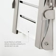 thumbnail image 3 of seachrome silhouette comfort folding shower bench seat with arms, grey seat with silver frame (shafar-185155-pgs-s-sl-sl), 3 of 7