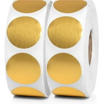 2000pcs Gold Dot Sticker Label Roll 1 inch | Labels for Inventory, Color Code Labels, Organization Stickers, 1000/roll (Pack of 2)