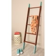 thumbnail image 2 of Chestnut with Gold Accents Blanket Ladder 20'' x 72'', 2 of 9