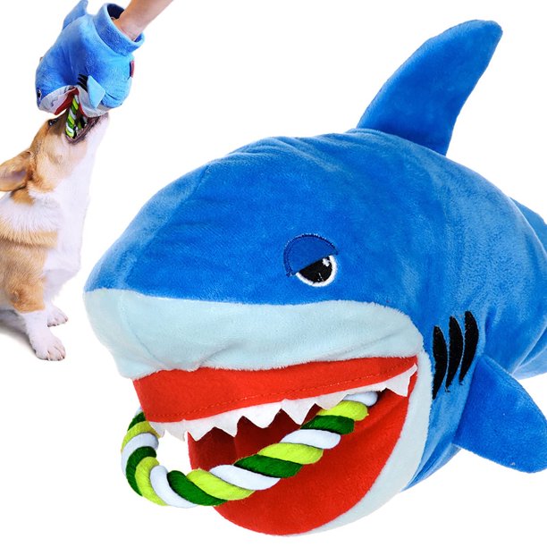 Juguete de peluche chirriante para perros, divertido juguete de cuerda de peluche para perros pequeños y medianos, lindo juguete para masticar para la dentición de cachorros para entrenamiento