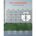 thumbnail image 4 of VEVOR Garden Trellis for Climbing Plants, 71 x 20 in, 6 Packs Rustproof Metal Garden Flower Trellis, Outdoor Climbing Rose Trellis Cucumbers Support, Decorative Clematis Trellis for Courtyards Lawns, 4 of 9