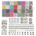 thumbnail image 1 of 4600pcs Clayds Kits For Bracelets Making , Polymer Clay Flat Round Spacer Preppy Heishids W, 1 of 5
