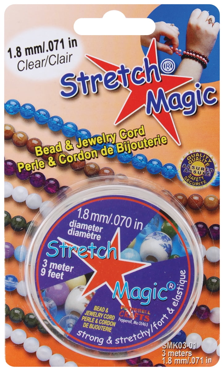 Pepperell Stretch 0.8mm Magic Bead and Jewelry Cord Clear 5m