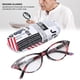 thumbnail image 4 of Reading Glasses Fashionable Unisex Rhinestones Decoration Clear Lens Reading Glasses+200 Red Stripe Frame ANGGREK Otros, 4 of 8