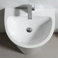 thumbnail image 5 of Fresca Parma 24" White Pedestal Sink Bathroom Vanity with Medicine Cabinet, 5 of 10