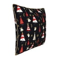 thumbnail image 2 of Fotbe Christmas Tree and Gold Socks Pattern Velvet Decorative Throw Pillow Covers with Elegant Piping, Soft Plush Cushion Cover for Sofa, Bed, Car, Office-18"x18", 2 of 8
