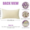 thumbnail image 2 of Easter He is Risen Lumbar Decorative Rectangle Pillow Cover 12 x 20, Religious Lily Flower Purple Porch Patio Outdoor Pillowcase, Jesus Floral Seasonal Sofa Couch Cushion Case Home Decor, 2 of 6