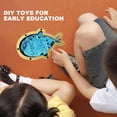 thumbnail image 3 of Juego de cognición de actividad de madera DIY Kid Montessori Busy Board (Blue Sequins Fish), 3 of 8