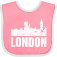 thumbnail image 3 of Inktastic London England City Skyline with Grunge Boys or Girls Baby Bib, 3 of 4
