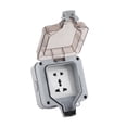 thumbnail image 1 of Prise de Charge, Accessoire Électrique Prise Étanche pour Extérieur 5 Trous, 2 Positions 2 Interrupteurs 6 Trous, 1 of 8