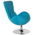 thumbnail image 3 of Egg Series Aqua Fabric Side Reception Chair, 3 of 9