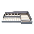 thumbnail image 4 of Triple Tree Upholstered Twin Daybed with Trundle, Gray, 4 of 7